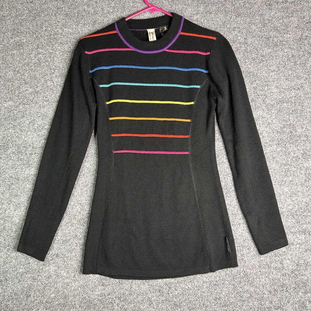 Obermeyer Womens Knit Pullover Sweater Size Small Black‎